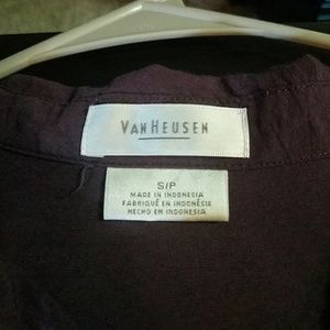 Purple button down shirt